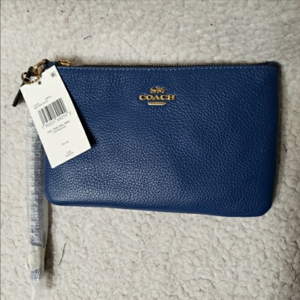 COACH Small Leather Wristlet